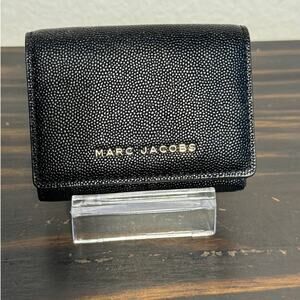 Marc Jacobs Pebble Leather Tri-fold Wallet